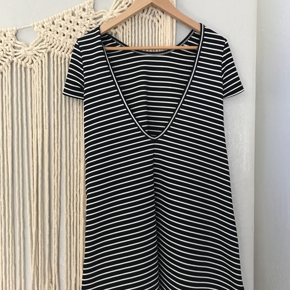 Navy & White Striped Dress - Picture 2 of 2